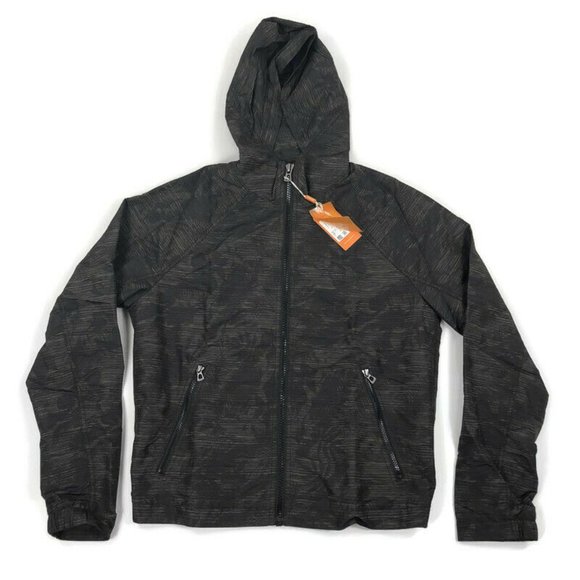 Hugo Boss Mens Jacket Full Zip Hood All Over Palm